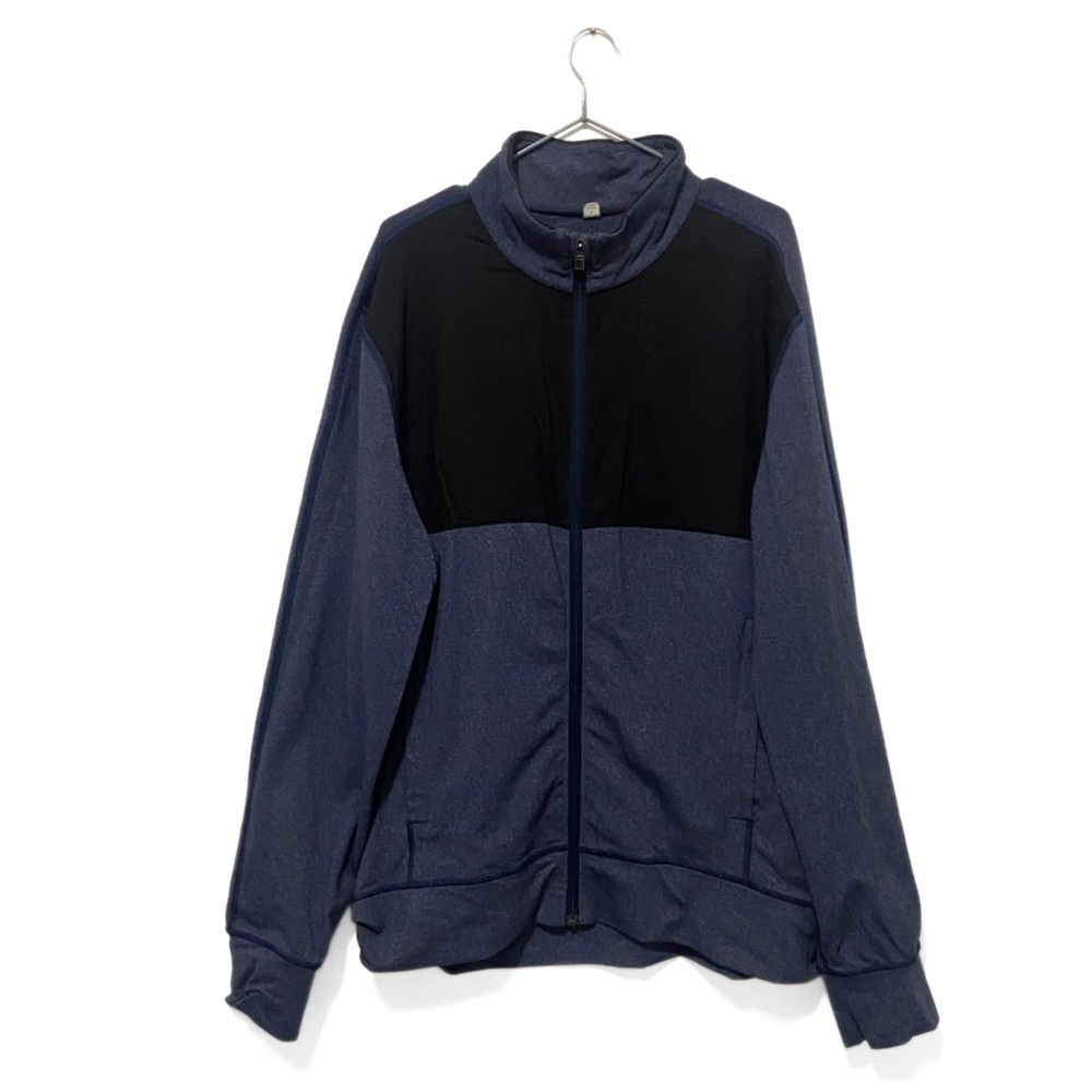 Lululemon Blue/Black Post Session Activewear Sweater Jacket Size Large